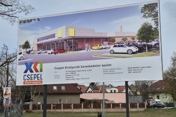 Új LIDL épül Csepel–Királyerdőben