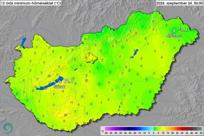 Érkeznek a fagyos hajnalok